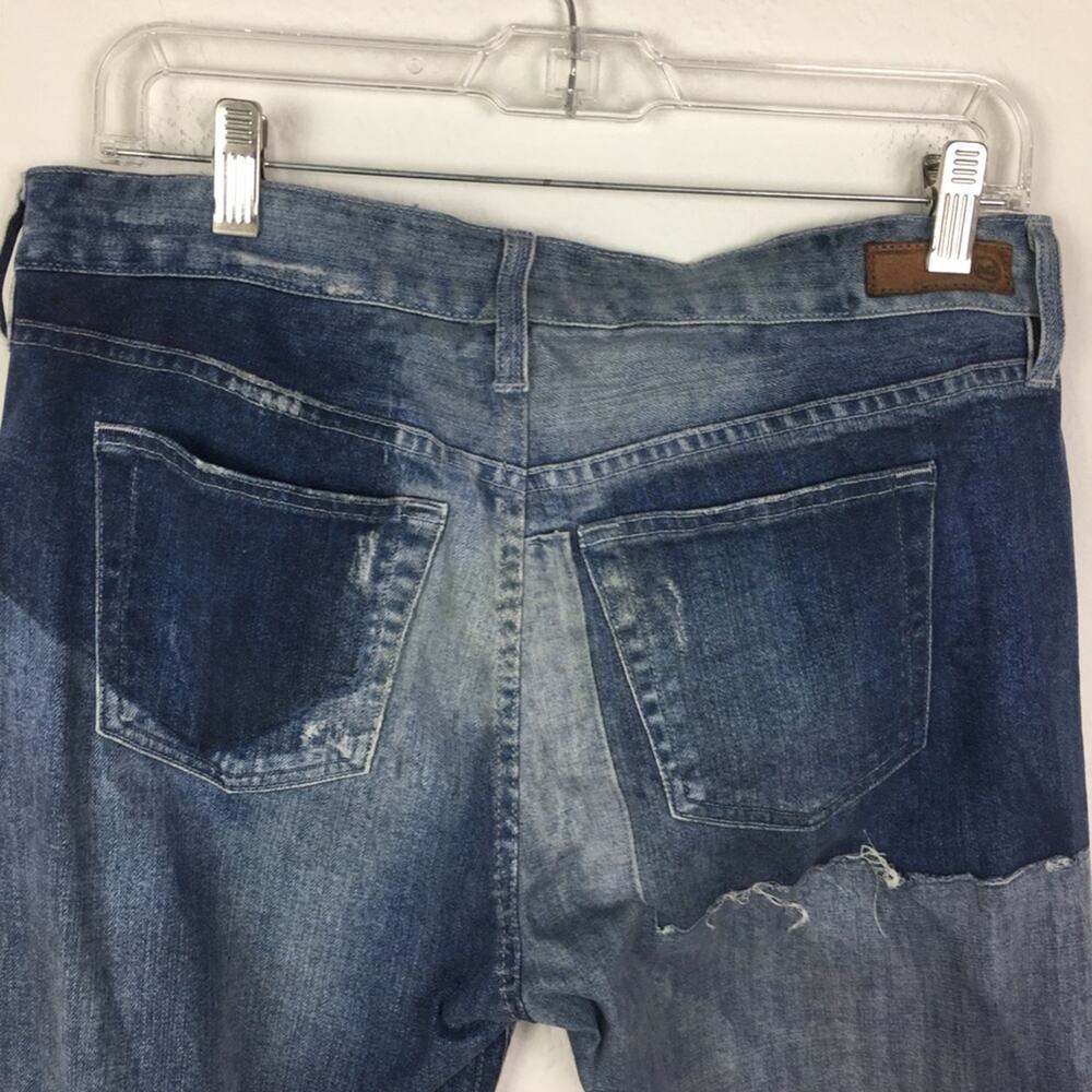 AG The Drew Blue  Straight Leg Boyfriend Printed Denim 28 - Picture 6 of 11